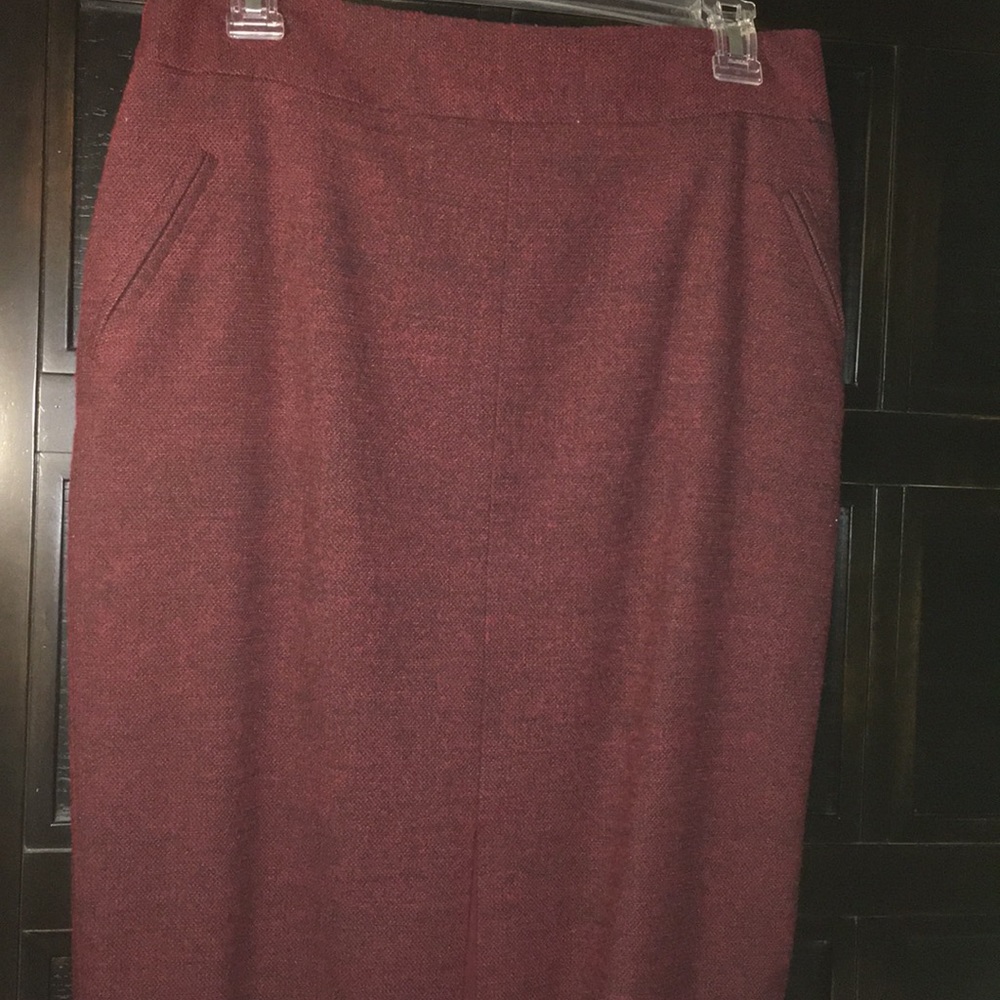 Winter Wool Pencil Skirt